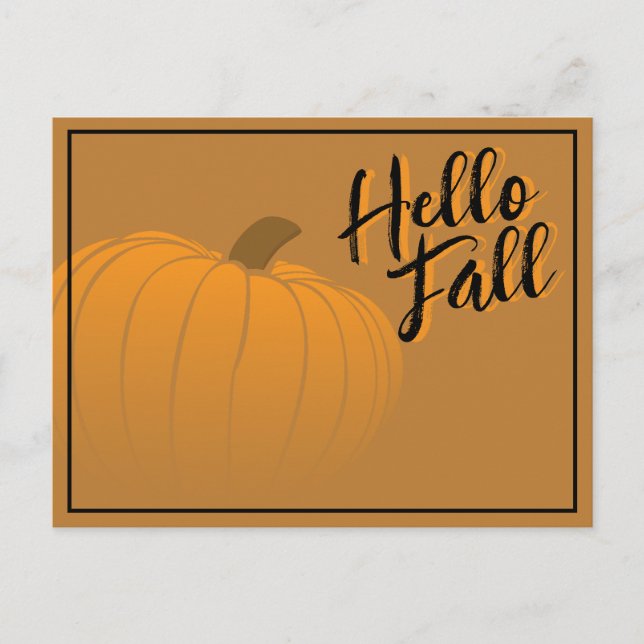 Ombre Pumpkin Postcard (Front)