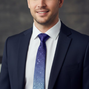 Ombre Purple Violet Trendy Glitter Tie