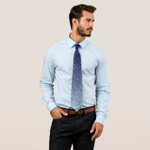 Ombre Purple Violet Trendy Glitter Tie