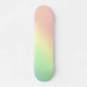 Ombre Rainbow Abstract Pastel Pattern Skateboard