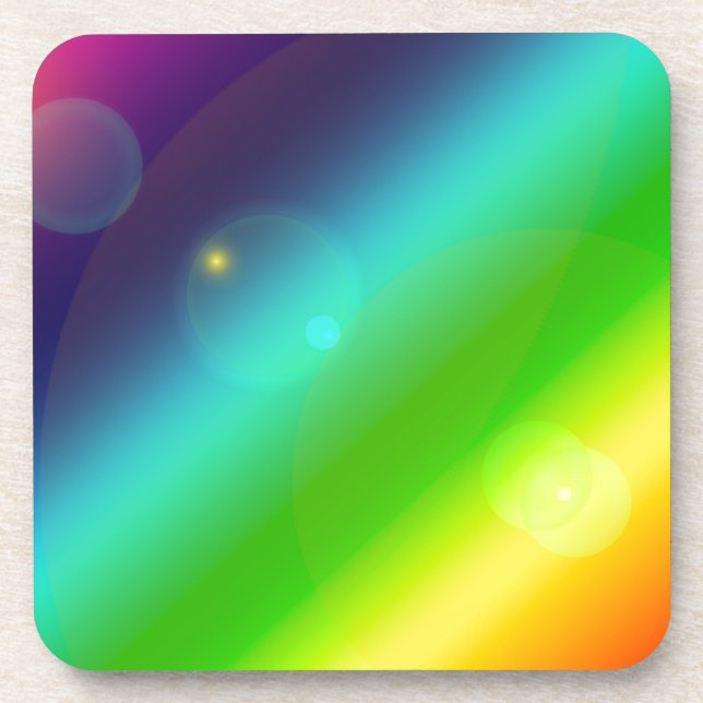 ombre rainbow coaster (Front)