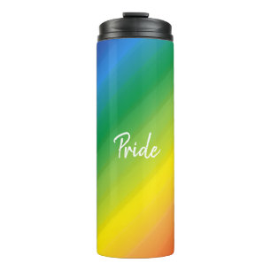 Ombre Rainbow LGBTQ Pride Colourful Thermal Tumbler