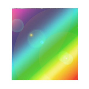 ombre rainbow notepad