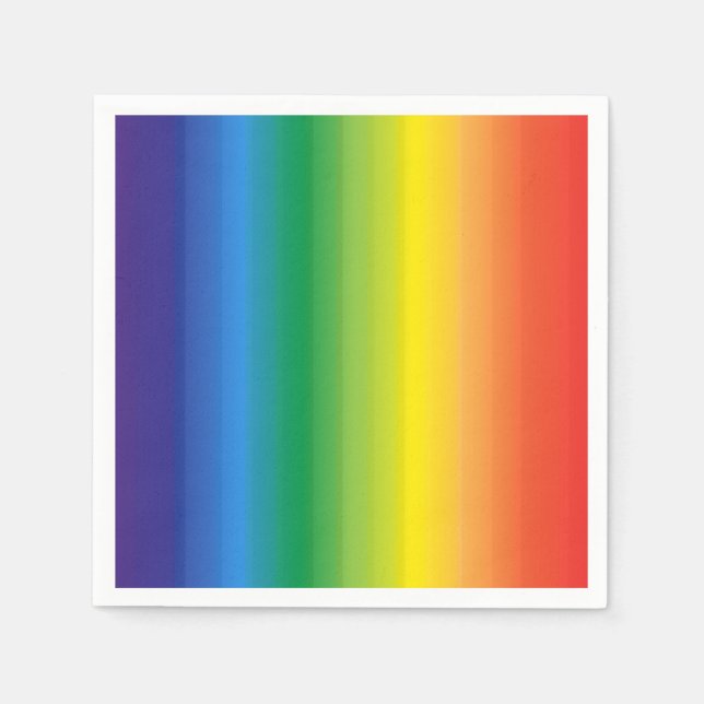 Ombre Rainbow Pride Napkin (Front)