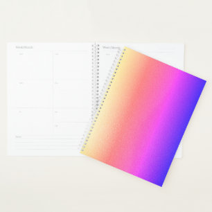 Ombre Rainbow Shimmer Colourful Custom Planner