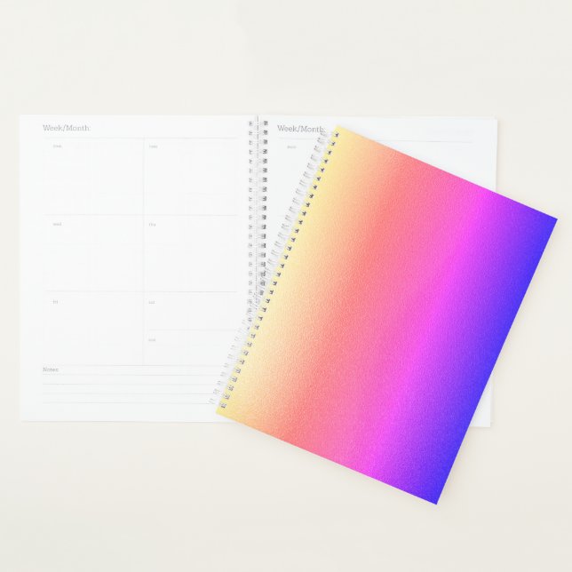 Ombre Rainbow Shimmer | Colourful Custom Planner (Display)