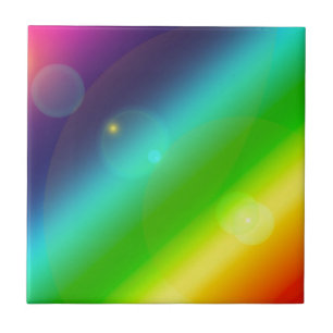 ombre rainbow tile