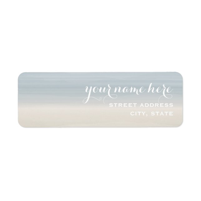 Ombre Shore Address Label (Front)