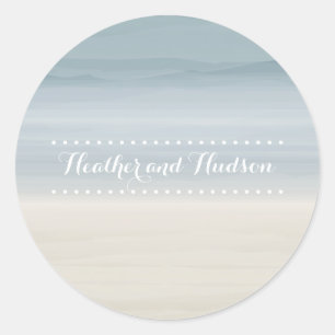 Ombré Shore Wedding Sticker