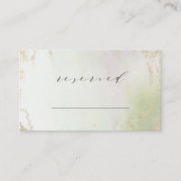 Ombre Spring Green Gold Reserved Seating Wedding