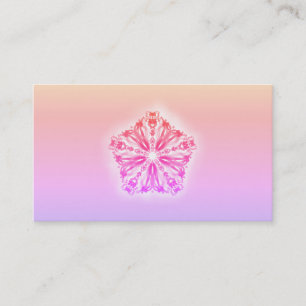 *~* Ombre Star Mandala Pink Peach Lavender Business Card