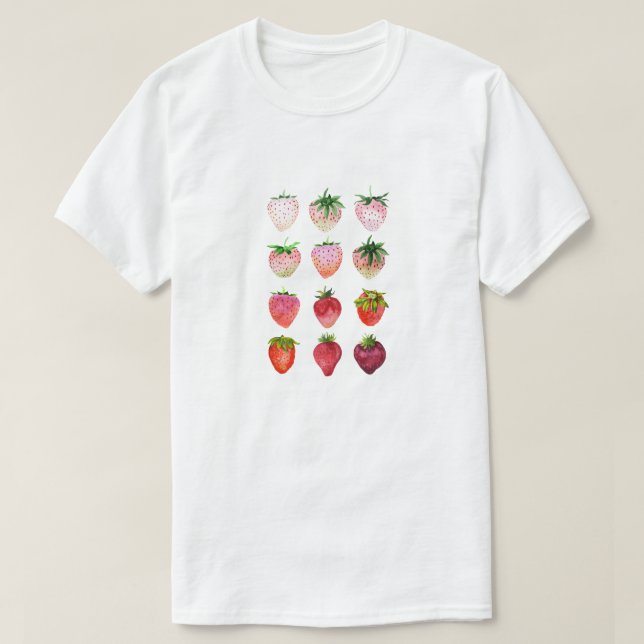 Ombré Strawberries T-Shirt (Design Front)