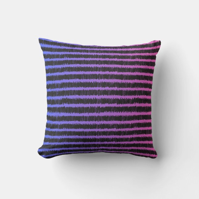 Ombre & Stripes Cushion (Front)