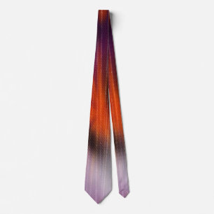 Ombre Style Purple Orange Art Stripe Tie