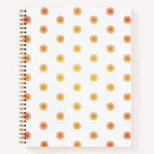 Ombre Sunburst Dot Notebook - L