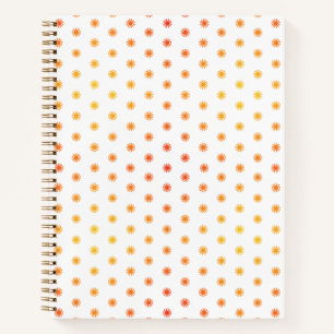 Ombre Sunburst Dot Notebook - S