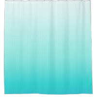 Ombre Teal Blue Watercolor Hexagonal Grid