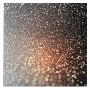 Ombre terracotta copper sparkle shiny glitter tile