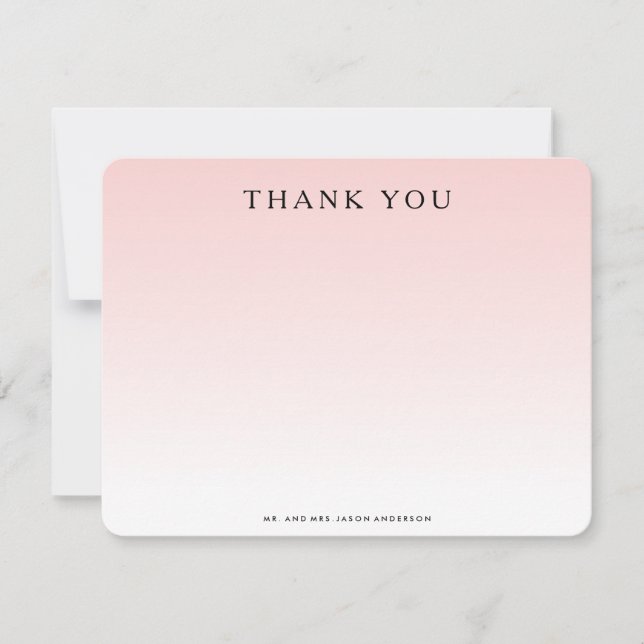OMBRE THANK YOU Notecard (Front)