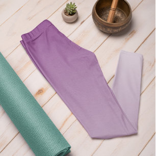 Ombre Trend Colour Plum Purple - Pastel Leggings