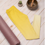 Ombre Trend Colour Sunburst Yellow Pastel Leggings<br><div class="desc">Stylish sunburst yellow ombre leggings from our Autumn & Winter 2023/24 trend colours collection offer timeless charm. These colourful bright yellow ombre leggings feature a gradient that transitions from a deeper, more intense hue at the waist to a softer, pastel shade towards the legs. These leggings are a great way...</div>