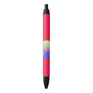 Ombre unicorn with word gratitude black ink pen