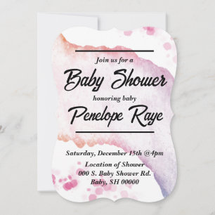 Ombre Watercolor Enclosure Card