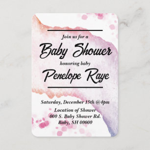 Ombre Watercolor Enclosure Card
