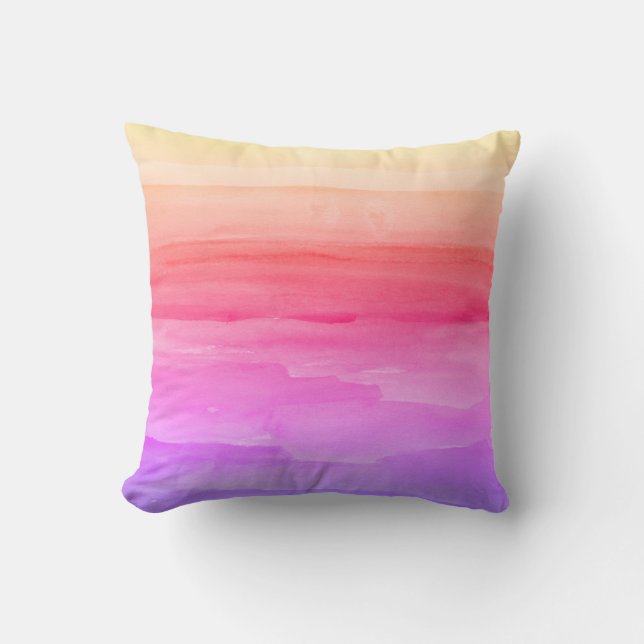 Ombre Watercolour Cushion (Front)