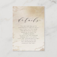 Ombre Yellow Gold Frosted Foil Wedding Details