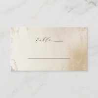 Ombre Yellow Gold Frosted Wedding Table Number