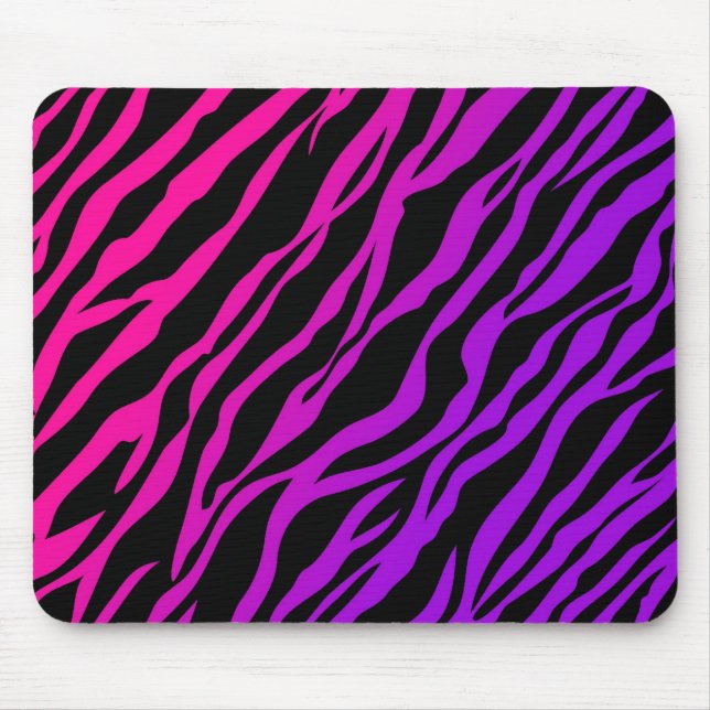 Ombre Zebra Print Mouse Mat (Front)