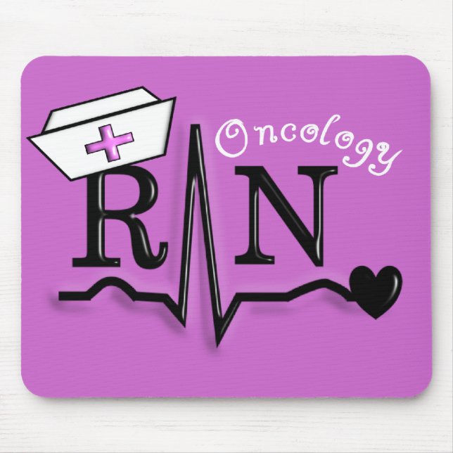 Omcology Nurse  RN Gifts QRS Design Mouse Mat (Front)