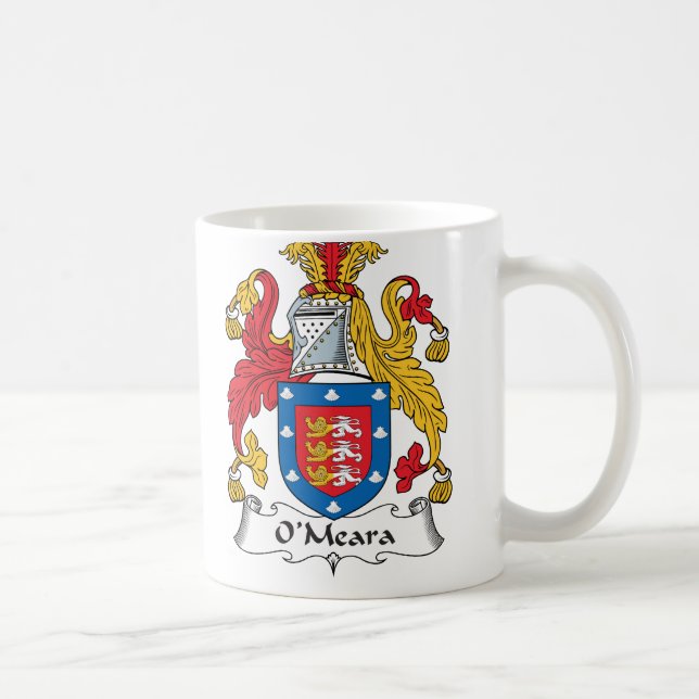 O'Meara Family Crest Coffee Mug (Right)