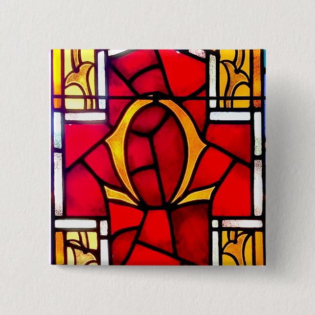 Omega 15 Cm Square Badge (Front)