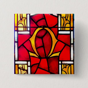 Omega 15 Cm Square Badge
