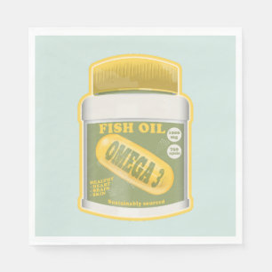 Omega 3 fish oil napkin