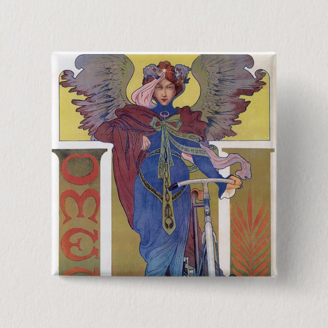 Omega Bicycles 15 Cm Square Badge (Front)