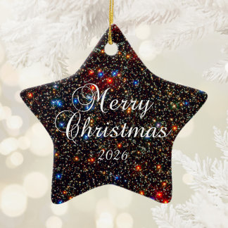 Omega Centauri Merry Christmas Ceramic Tree Decoration