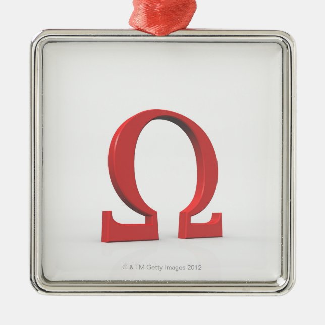 Omega Metal Tree Decoration (Front)