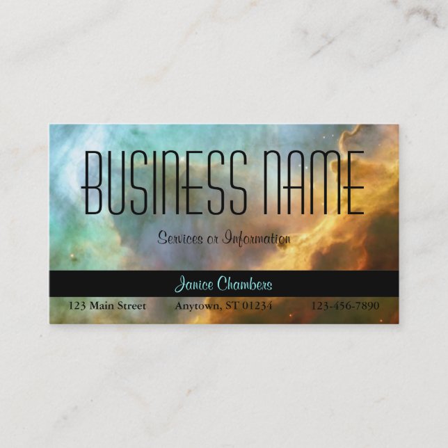 Omega Nebula Business Card (Front)
