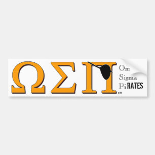 Omega Sigma Pi(rates) Bumper Sticker