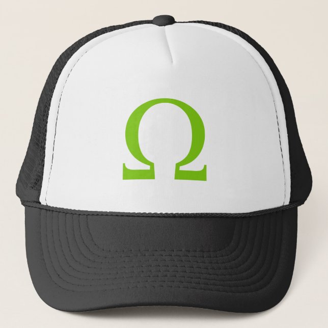 Omega Symbol Trucker Hat (Front)