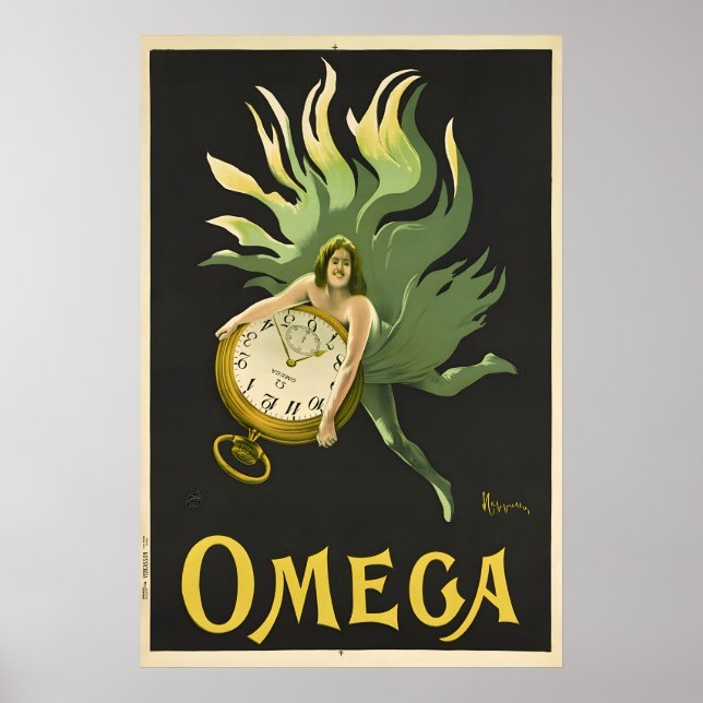 Omega Watch Poster - Cappiello Poster (Front)
