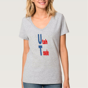 omen's V-Neck T-Shirt UTAH TOURISM