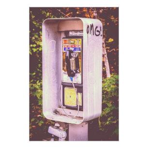 OMG! A Pay Phone Photo Print