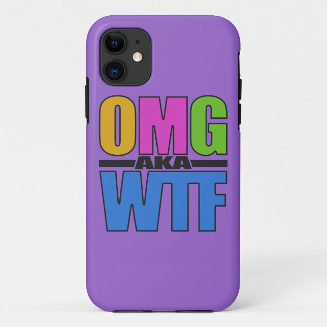 OMG aka WTF custom iPhone case (Back)
