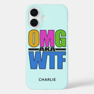 OMG aka WTF custom monogram phone cases