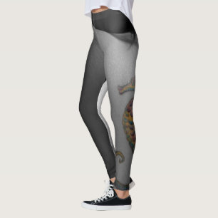 OMG Amazing leggings seahorse tattoo and grayscale