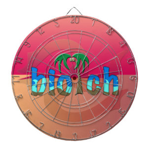OMG! biotch Dartboard